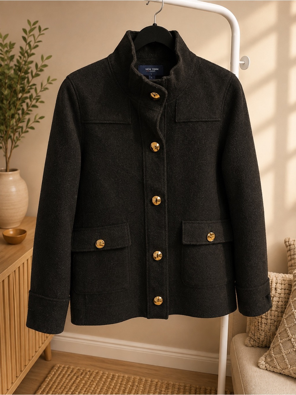Women’s black wool jacket